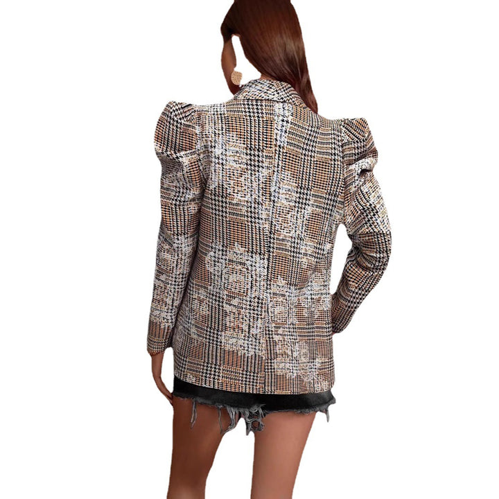 Women Oversized Trendy Blazer with Puff Sleeves Lune London