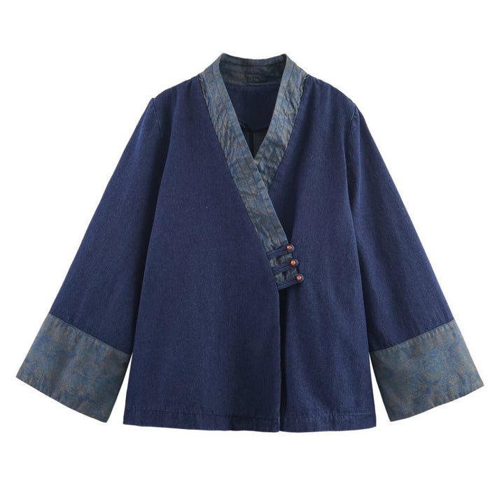 Veste élégante pour femmes en combiné de style asiatique avec détails de kimono Lune London