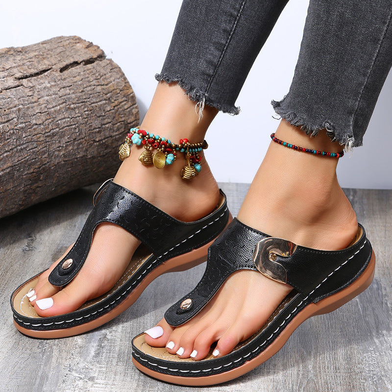 Comfortable strap sandals for women with stylish strap design Lune London