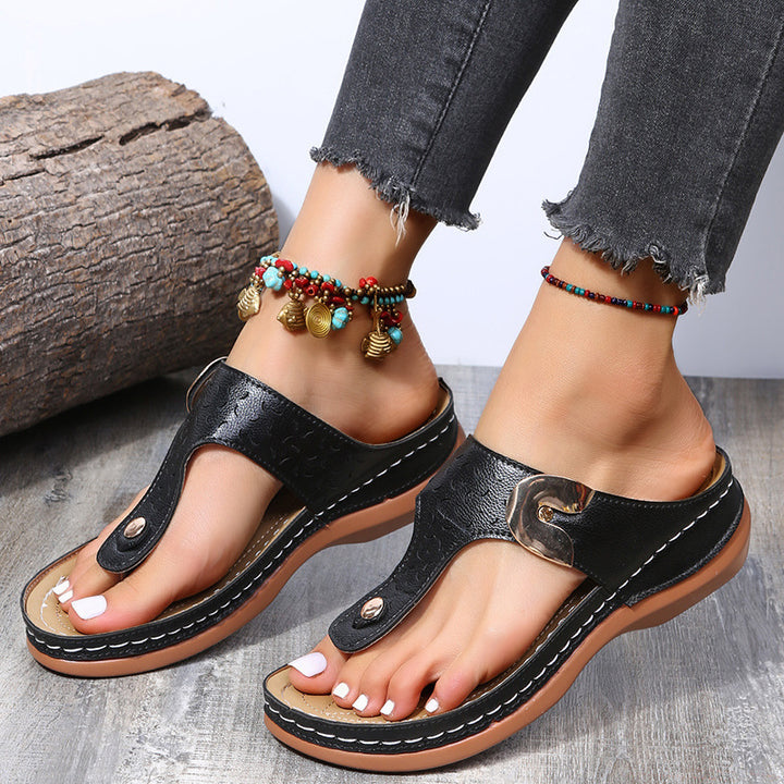 Comfortable strap sandals for women with stylish strap design Lune London