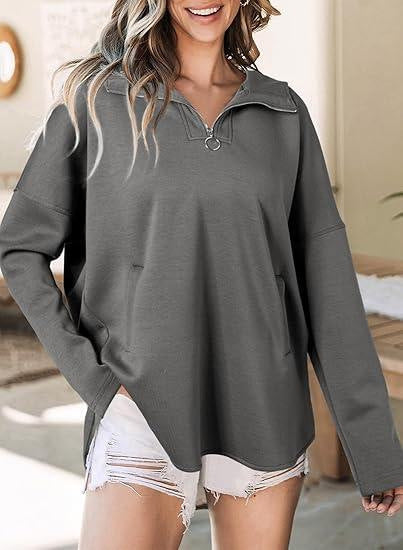 Casual zip-up hoodie for women Lune London