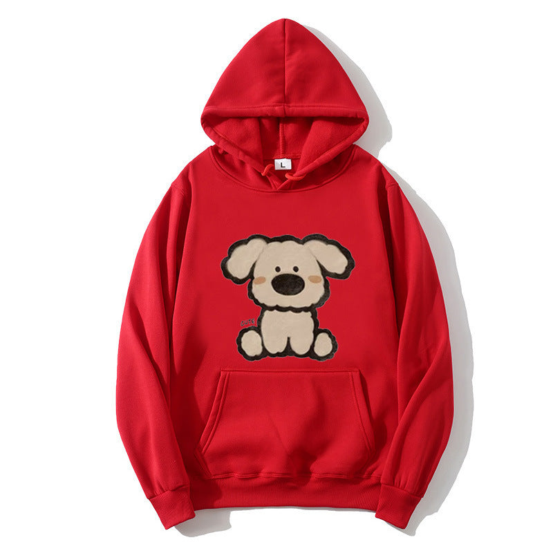 Women’s hooded sweatshirt with cute dog design Chic & Stil