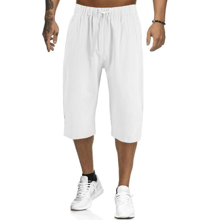 Light leisure pants for men with elastic waistband and practical side pockets Lune London