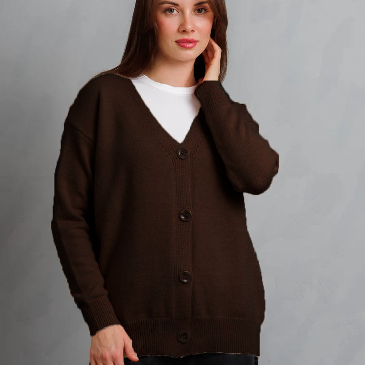 Cardigan féminin confortable avec design à boutons Chic & Stil