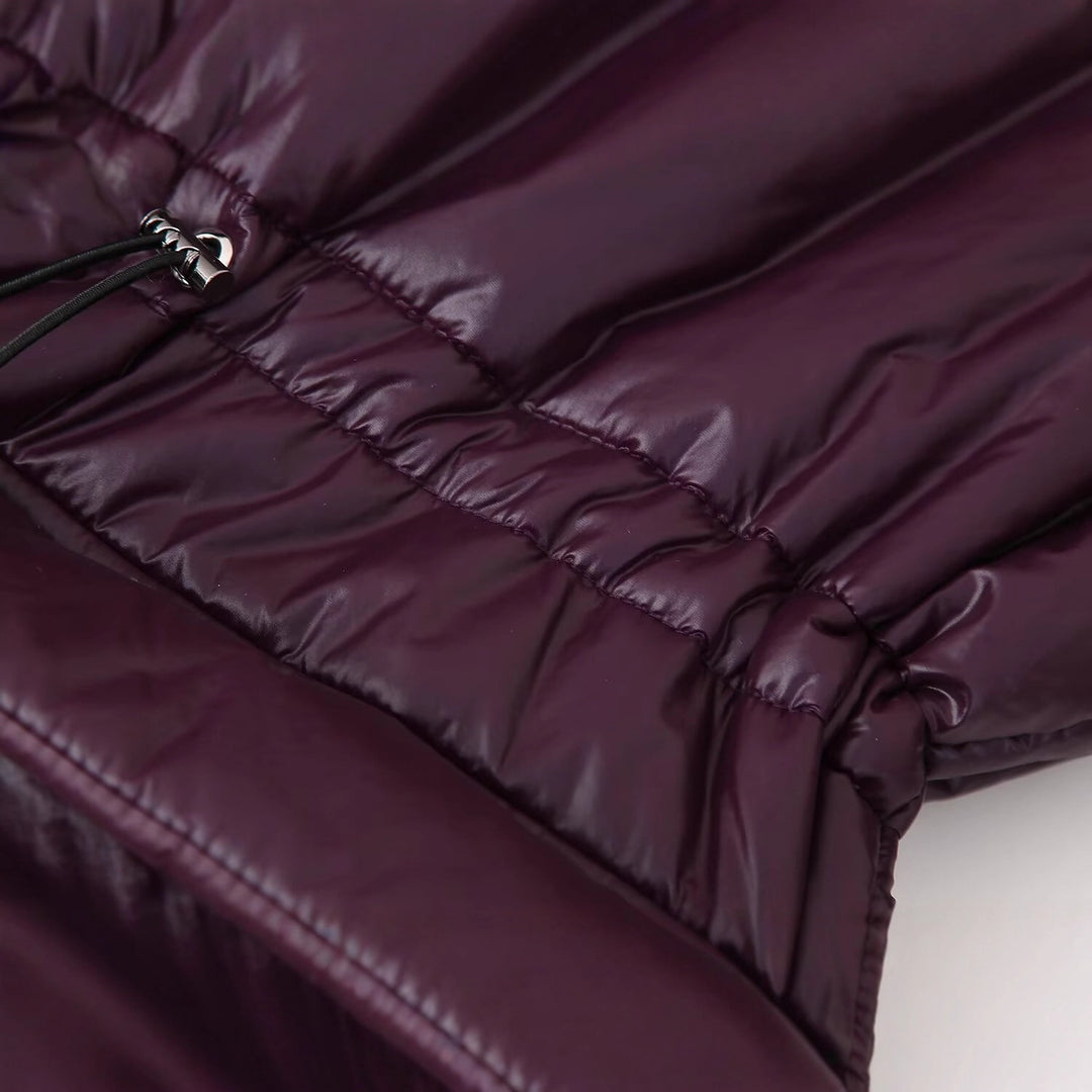 Women's down jacket with hood and practical pockets Lune London