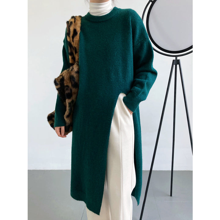 Pull en tricot pour femmes avec manches longues et élégant col rond Chic & Stil