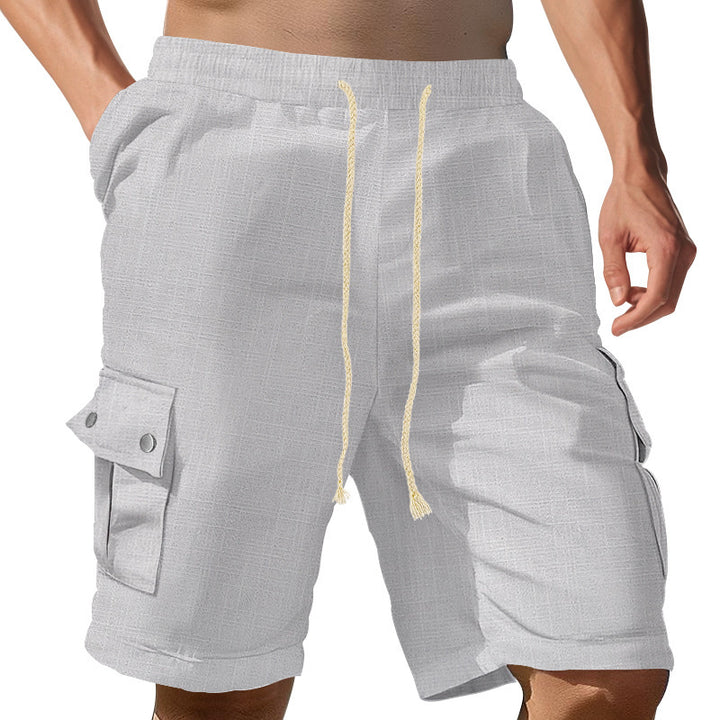 Casual cargo shorts for men with elastic waist and practical pockets Lune London