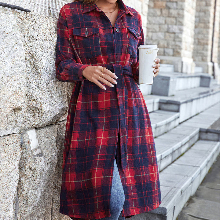 Lune London plaid flannel long sleeve shirt