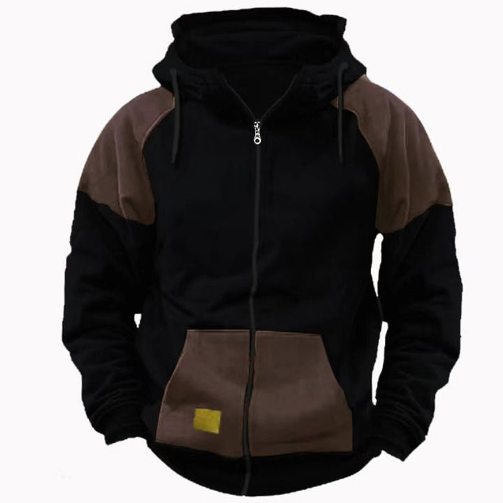 Sporty hooded jacket for men with fashionable contrasting details Lune London