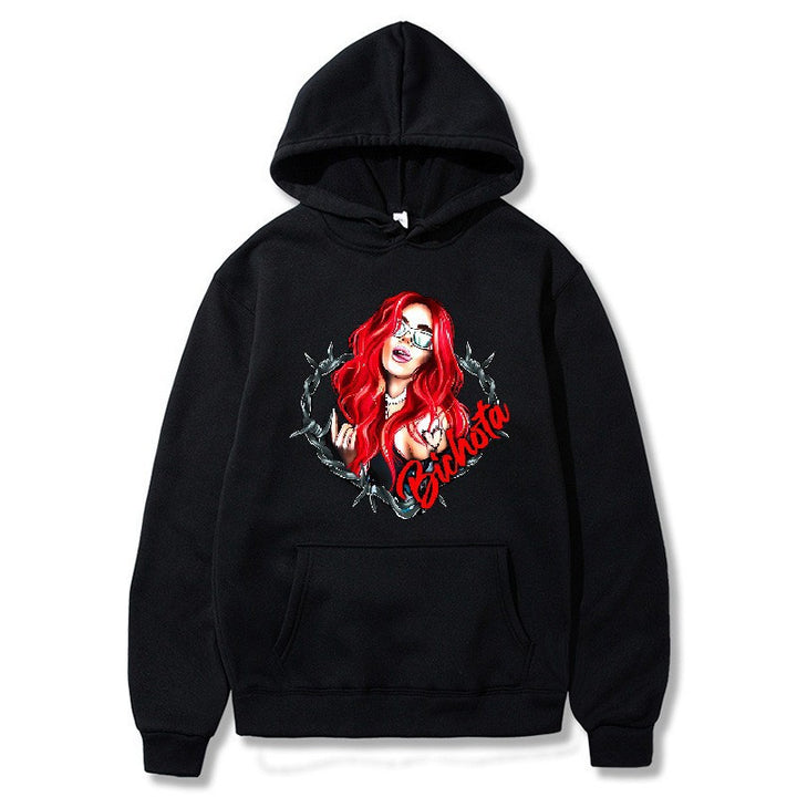 Women’s hoodie with artistic graphic print and cozy fit Chic & Stil