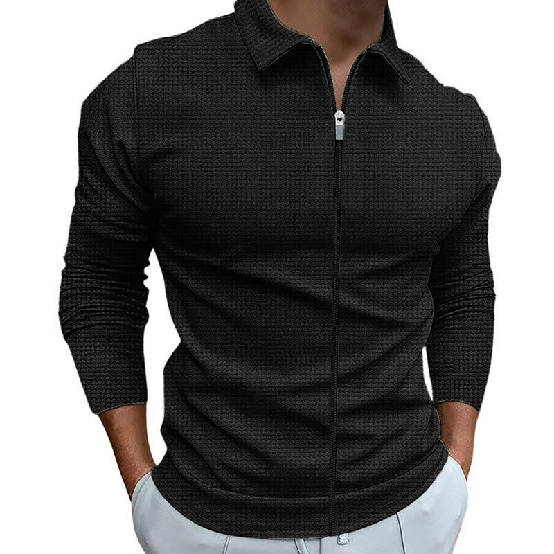 Functional pullover for men with zip and structured design Lune London