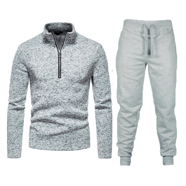Men's fleece sports tracksuit with zip Lune London