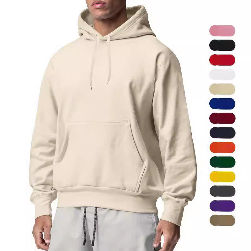 Men's hoodie with practical kangaroo pockets and comfortable fit Lune London