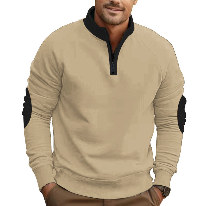 Men's functional sweatshirt with high collar and zipper Lune London