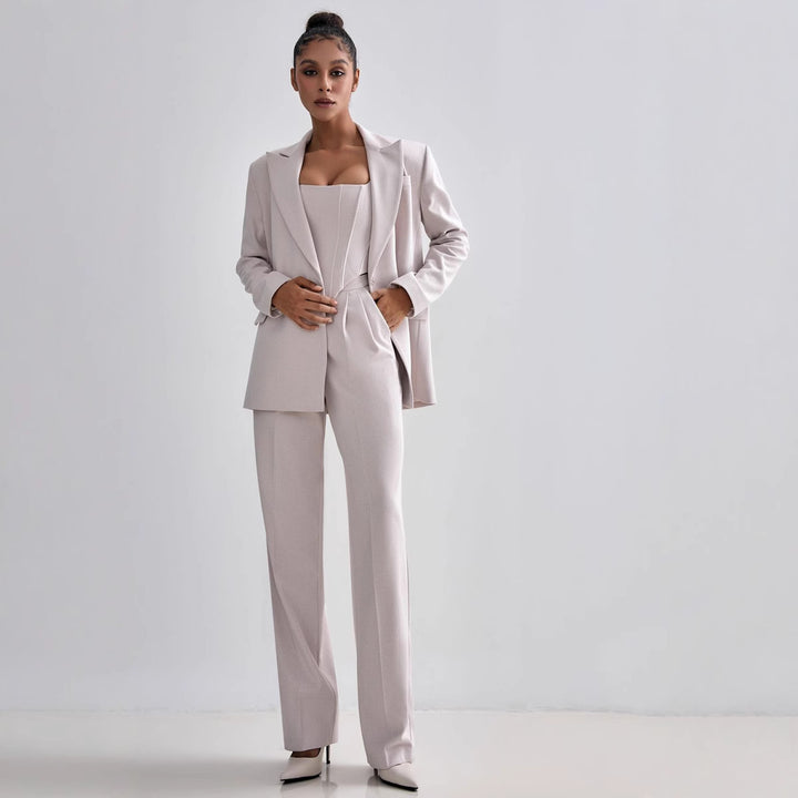 Women's jacket with waist belt and elegant lapel Lune London
