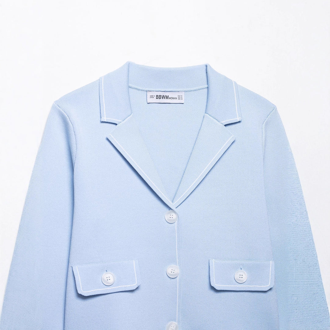 Casual blazer jacket for women with decorative seams and practical pockets Lune London