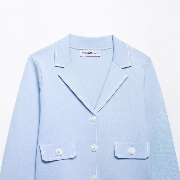Casual blazer jacket for women with decorative seams and practical pockets Lune London