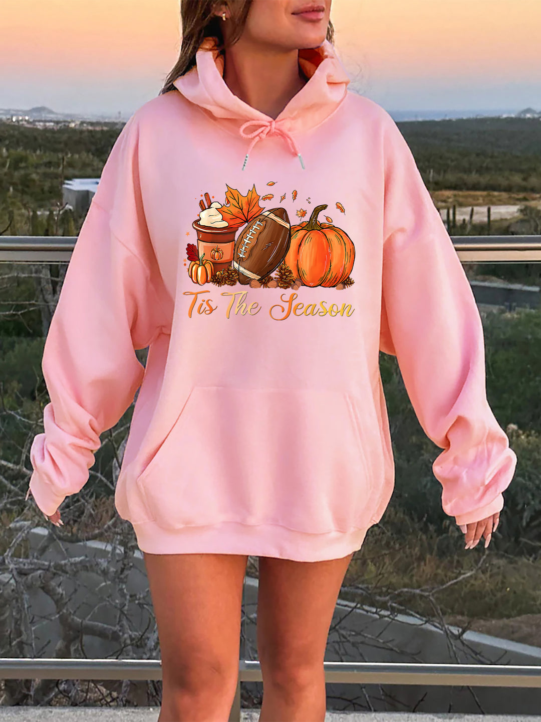 Women's hoodie with autumn motif and comfortable fit Lune London