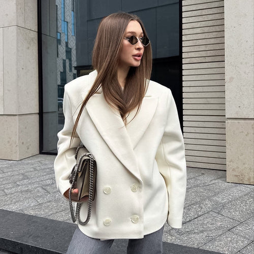 Oversized blazer jacket for women in high-quality material Lune London