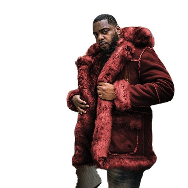 Men’s Sheepskin Coat with Faux Fur Collar – Warm & Stylish | Lune London