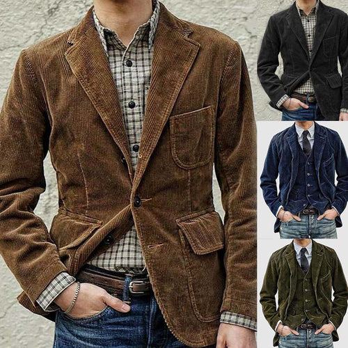Cord Blazer for Men with Stylish Cut Lune London