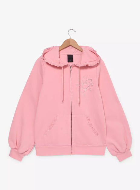Veste à capuche pour femme avec détails volantés Chic & Stil
