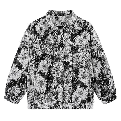 Lune London floral pattern women's bomber jacket