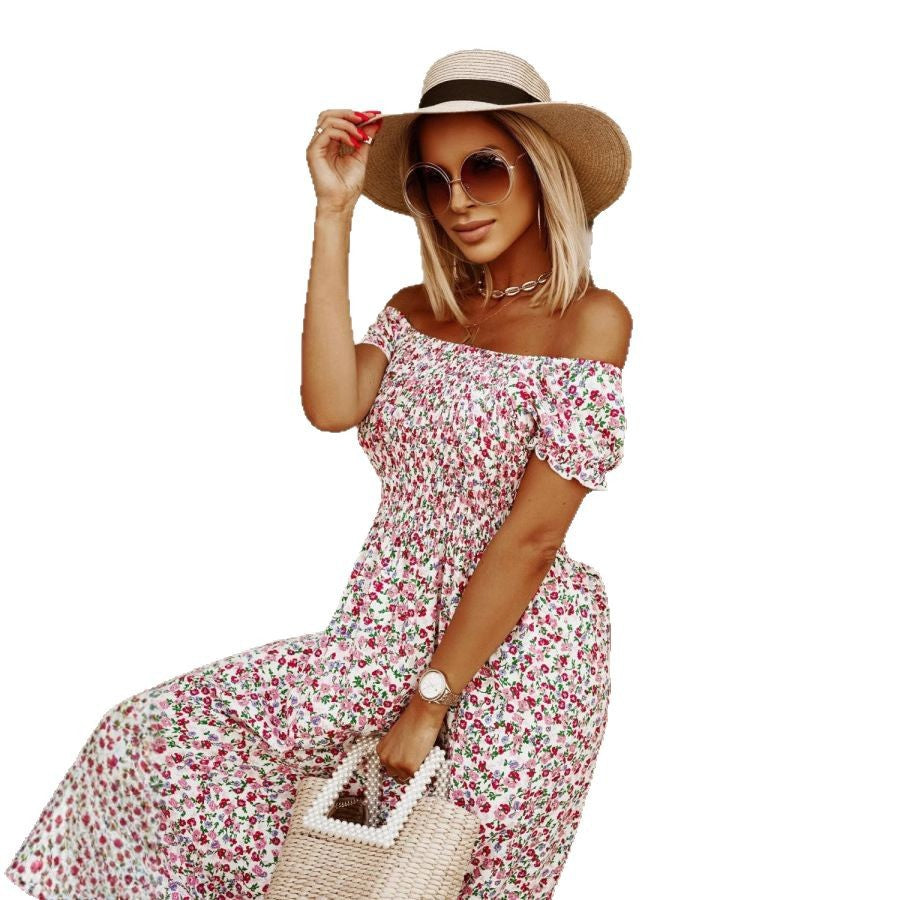 Floral maxi dress for women with adjustable straps Lune London