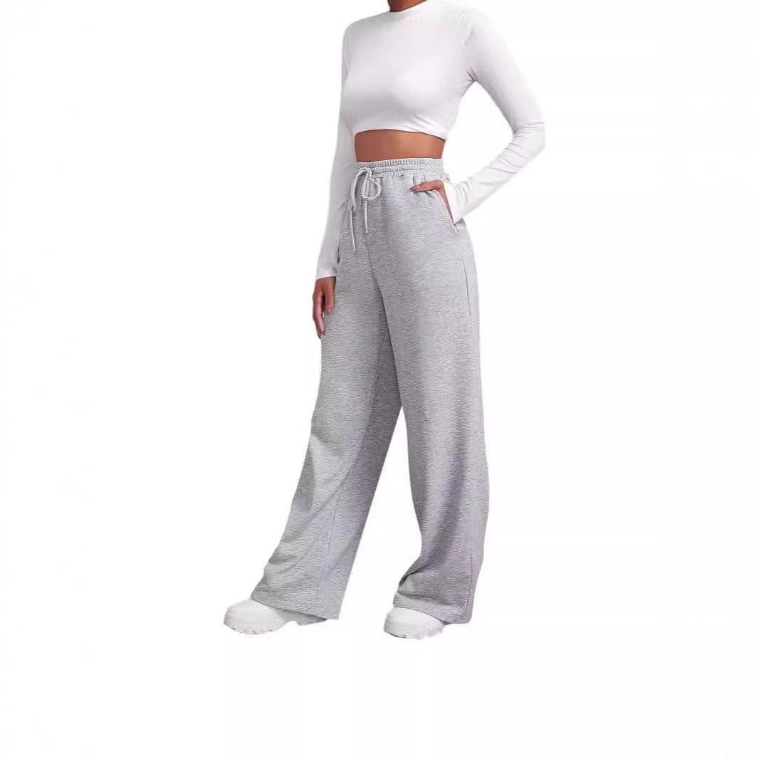 Casual wide pants for women with elastic waistband Lune London