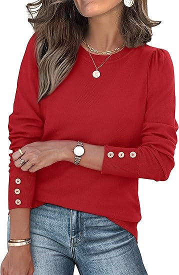 Pull de loisirs pour femmes avec détails en boutons Chic & Stil