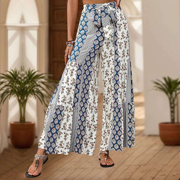 Women Bohemian Fluid Wide Pants Lune London