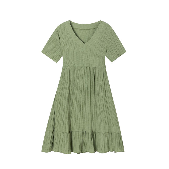 Ladies V neck midi dress Lune London