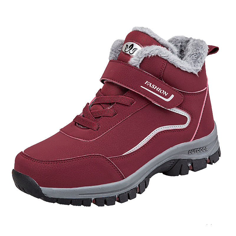 Lune London | Women's Warm Insulated Outdoor Hiking Shoes with Adjustable Velcro