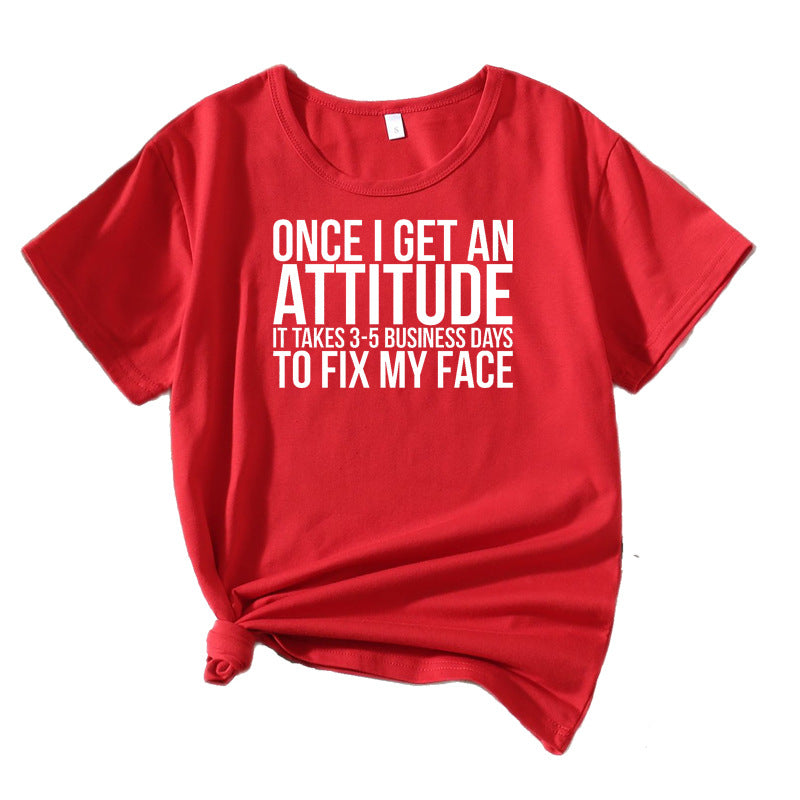 Ladies Casual Attitude Statement T-shirt Lune London