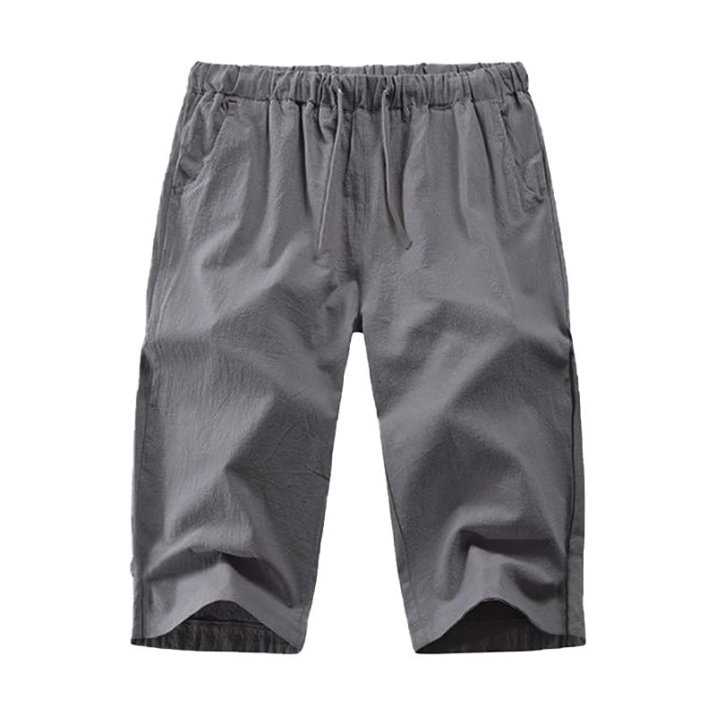 Light leisure pants for men with elastic waistband and practical side pockets Lune London