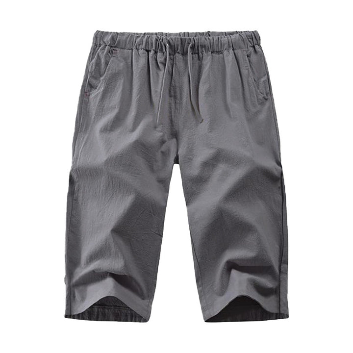Light leisure pants for men with elastic waistband and practical side pockets Lune London