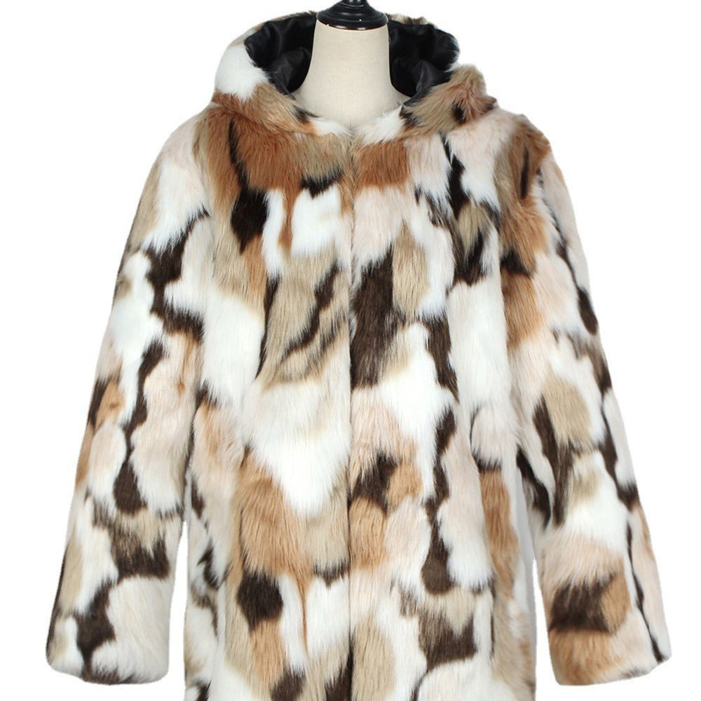 Ladies Short Coat with Animal Print Lune London