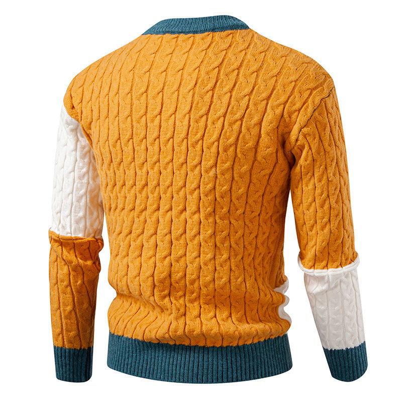 Trendy knitted sweater for men with a unique pattern and high wearing comfort Lune London
