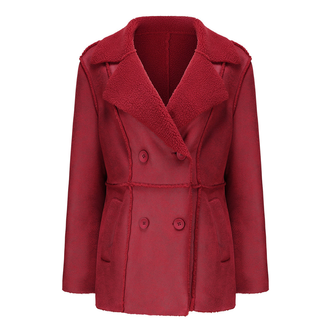 Fashionable women’s transition jacket with cozy lining and wide lapel Lune London