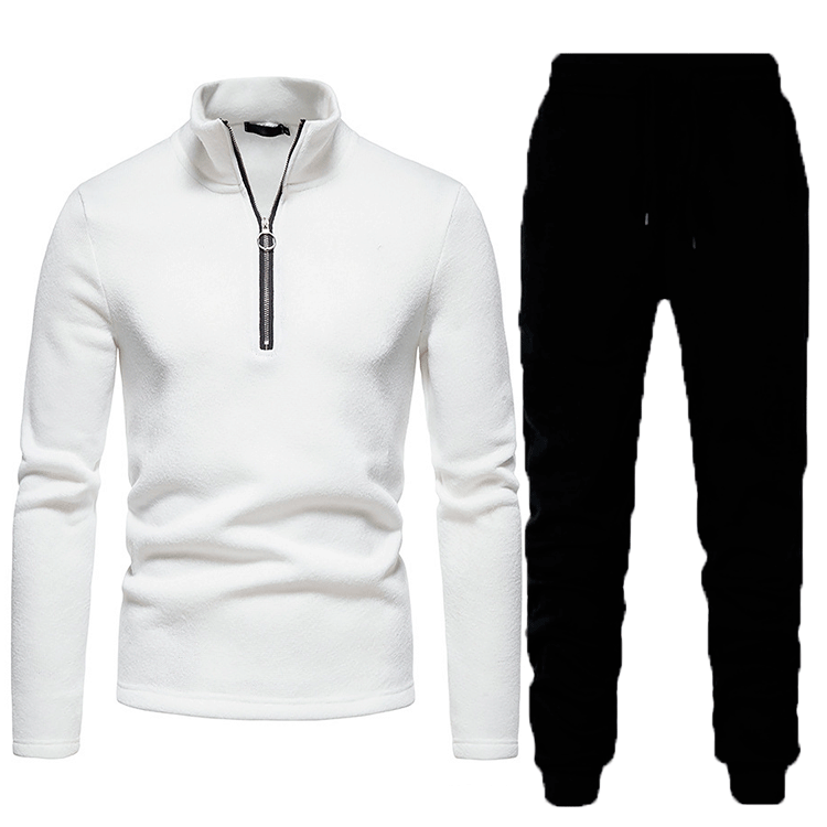 Men's fleece sports tracksuit with zip Lune London