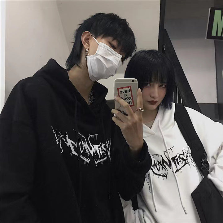 Women's hoodie with modern lettering and casual fit Chic & Stil