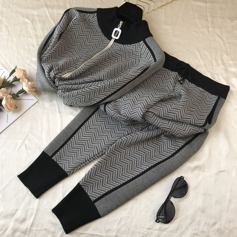 Lune London women's casual cardigan and jogger set