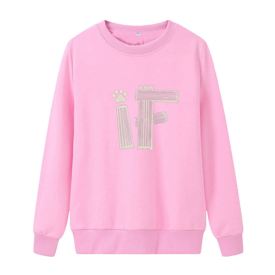 Women's casual sweatshirt with creative graphic print Chic & Stil