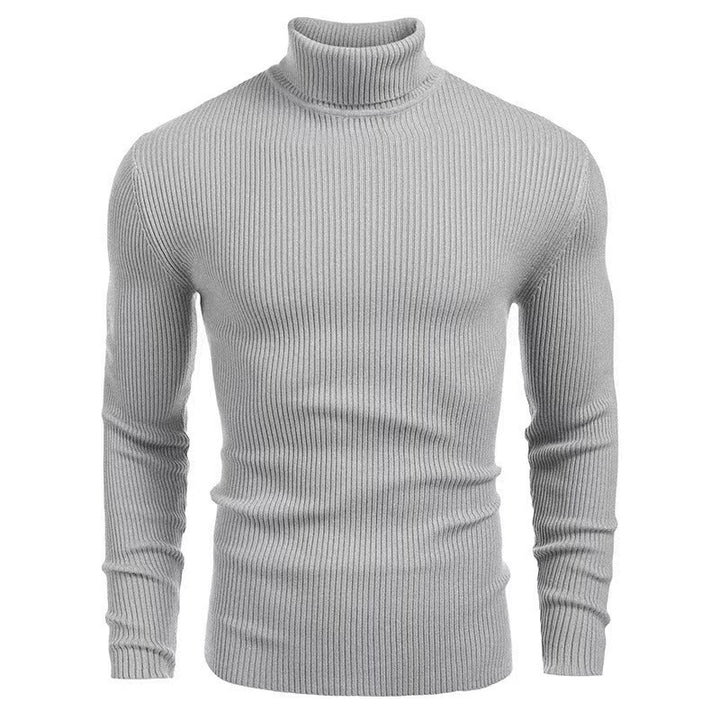 Men's ribbed fine knit turtleneck sweater Lune London