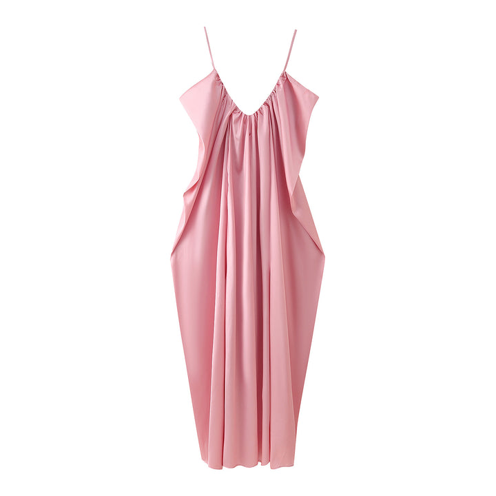 Maxi dress for women with a relaxed cut and refined draping Lune London