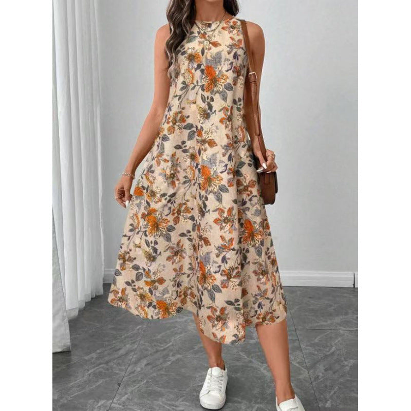 Lune London Floral Midi Summer Dress for Women
