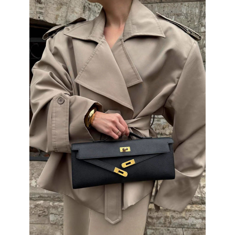 Plus size ladies chic and stylish trench coat