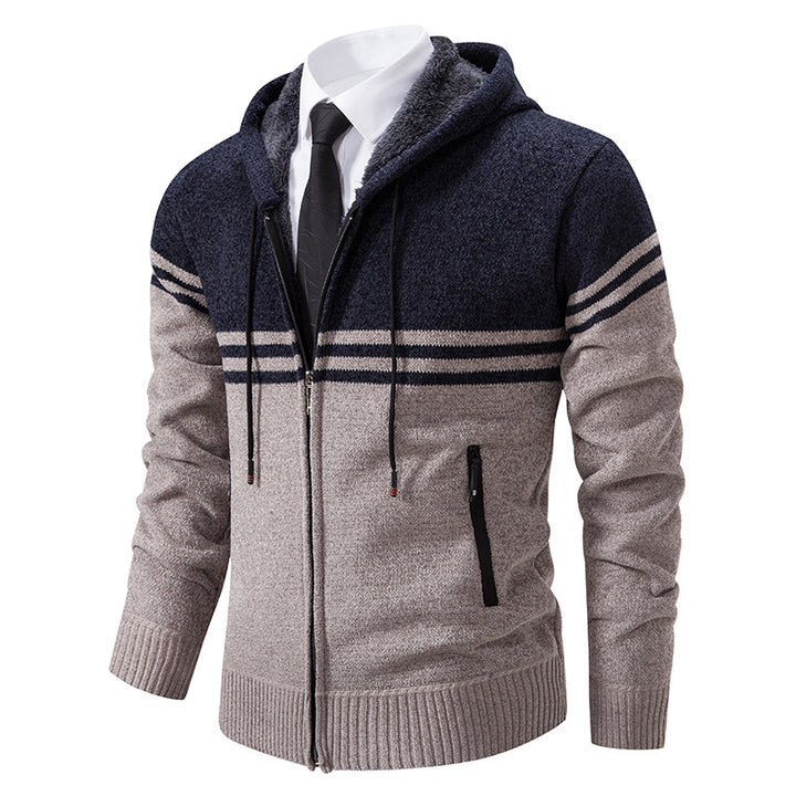 Fashionable men's hoodie with textured design Lune London