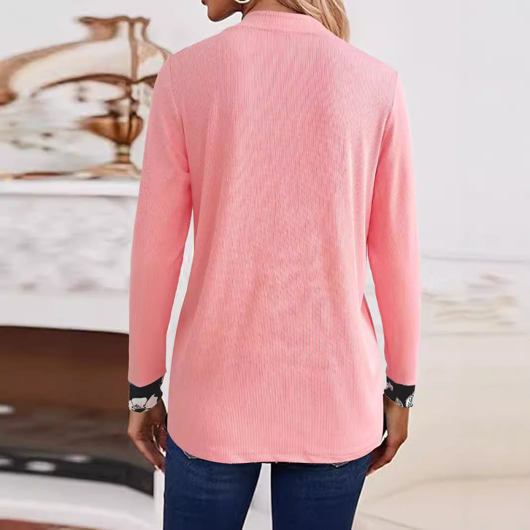 Ladies Casual Vest with Floral Accent Lune London