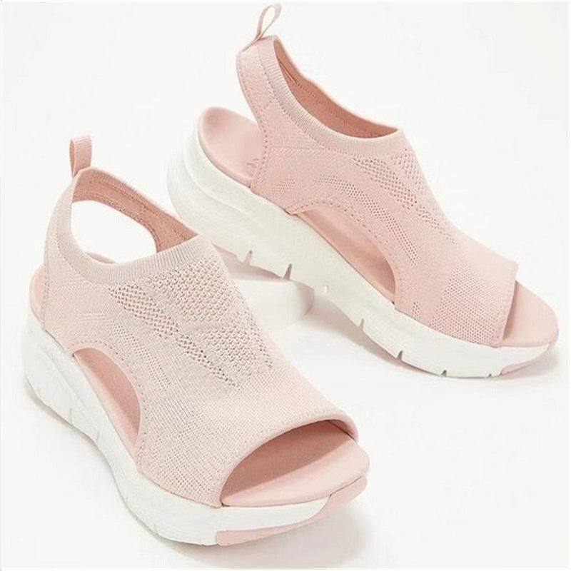 Sport sandals for women with a breathable knitted upper and a comfort sole Lune London